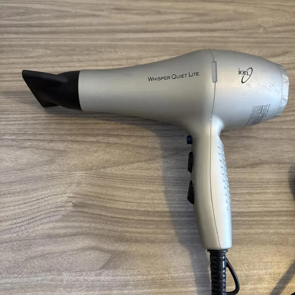 Ion Whisper Quiet Lite 5600A Silver Electric 1875W Ionic Ceramic‎ Hair Dryer